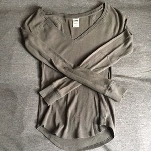 PINK Victoria’s Secret Long Sleeve Tee - XS, Grey